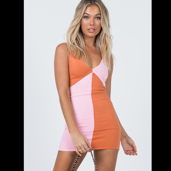 Sienna Mini dress - pink and orange - Picture 1 of 4